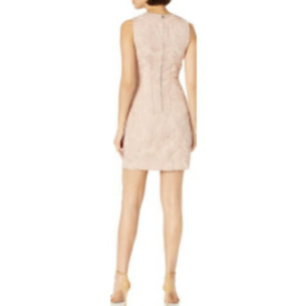 Theory Pink Baroque Sleeveless Hourglass Cocktail - Picture 7 of 8